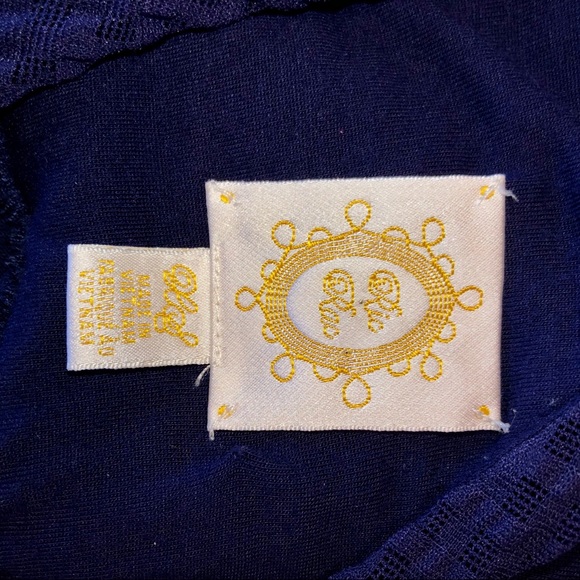 SOLD - Anthropologie 💙 Rio Rao Navy Ruffle Dress - Picture 5 of 8